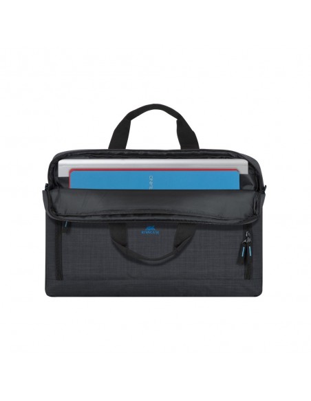 Rivacase Regent 8058 maletines para portátil 43,9 cm (17.3") Bandolera Negro, Cian
