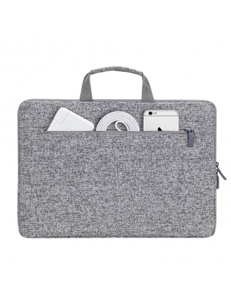 Rivacase 7915 light grey Laptop sleeve 13.3 with handles maletines para portátil 39,6 cm (15.6") Funda Gris