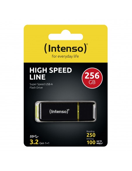 Intenso High Speed Line unidad flash USB 256 GB USB tipo A 3.2 Gen 1 (3.1 Gen 1) Negro, Amarillo