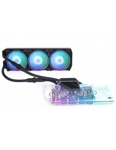 Alphacool Eiswolf 2 AIO Tarjeta gráfica Sistema de refrigeración líquida todo en uno 12 cm Negro, Transparente