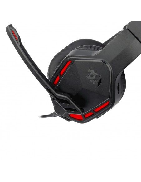 REDRAGON H220-LED THEMIS, Auricular stereo multiplataforma, iluminación roja