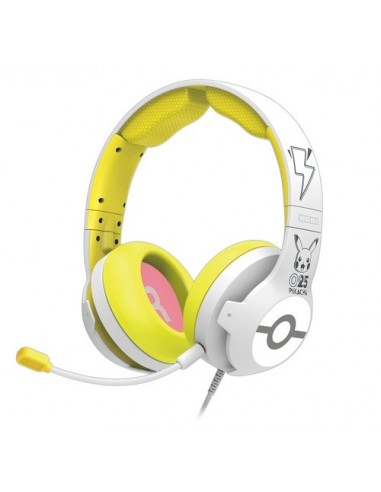 Hori Gaming Headset Pikachu - Pop Auriculares Alámbrico Diadema Juego Blanco, Amarillo