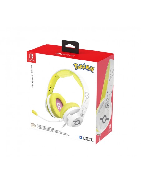Hori Gaming Headset Pikachu - Pop Auriculares Alámbrico Diadema Juego Blanco, Amarillo