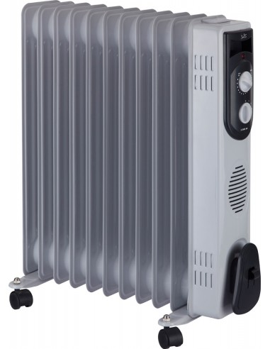 JATA R111 Interior Gris 2500 W Radiador de aceite eléctrico