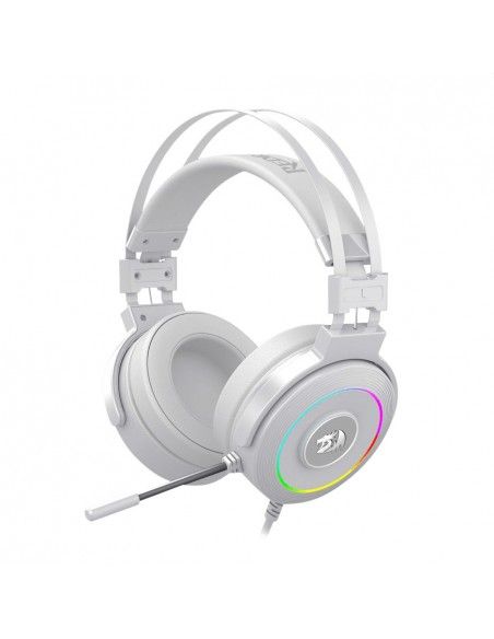 REDRAGON H320W-RGB LAMIA WHITE, Auricular 7.1 iluminación RGB