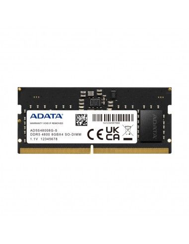 ADATA AD5S48008G-S módulo de memoria 8 GB 1 x 8 GB DDR5 4800 MHz ECC