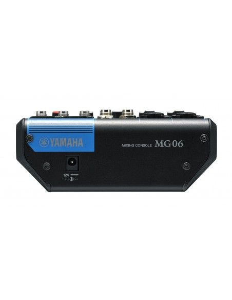 Yamaha MG06 mezclador DJ 6 canales Negro