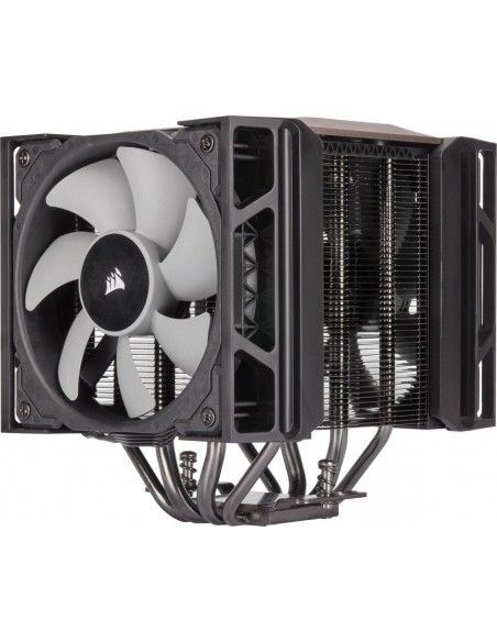 Corsair A500 Procesador Enfriador 12 cm Negro, Metálico 1 pieza(s)