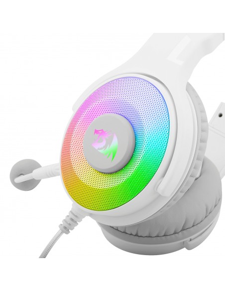 REDRAGON H350W-RGB PANDORA WHITE, Auricular 7.1 iluminación RGB