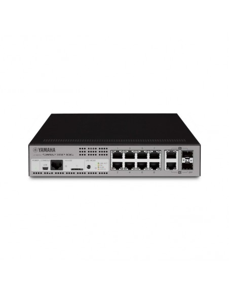 Yamaha SWR2311P-10G Gestionado L2 10G Ethernet (100 1000 10000) Energía sobre Ethernet (PoE) Negro, Plata