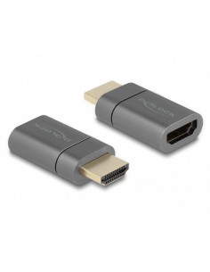 DeLOCK 66684 adaptador de cable de vídeo 0,032 m HDMI tipo A (Estándar) Gris