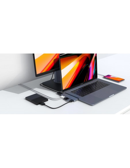 HYPER HD28C USB 3.2 Gen 1 (3.1 Gen 1) Type-C Plata