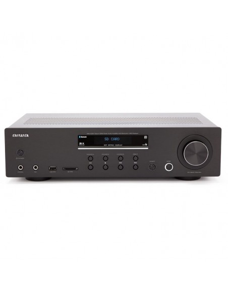 Aiwa AMU-120BTBK amplificador de audio 2.0 canales Hogar Negro