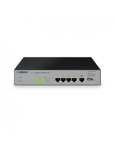 Yamaha SWR2100P-5G switch No administrado L2 Gigabit Ethernet (10 100 1000) Negro, Gris
