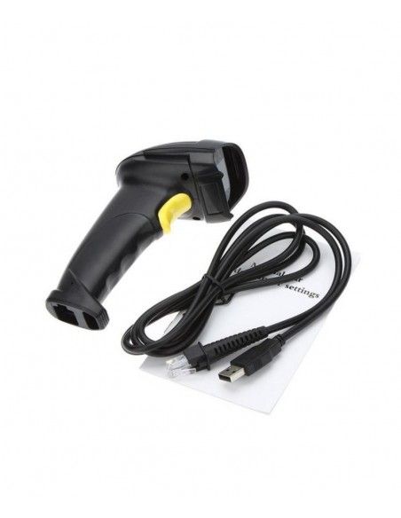 Eightt ESC-2D lector de código de barras Lector de códigos de barras portátil 1D 2D CMOS Negro