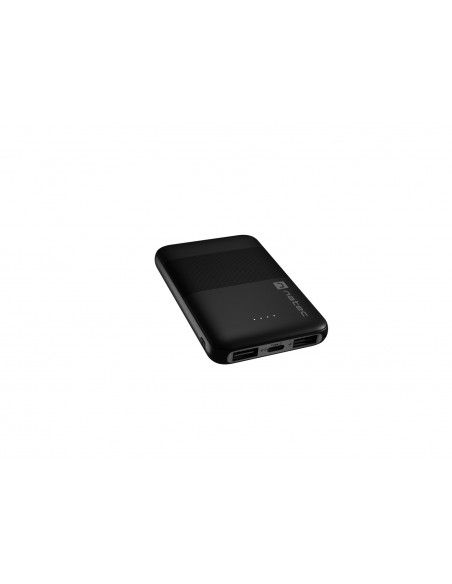 NATEC powerbank Trevi Compact 5000mAh 2x USB-A + 1x USB-C Negro