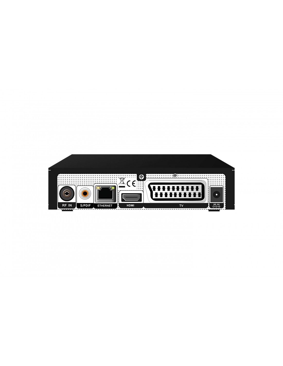 Amiko RC0103 descodificador para televisor Cable, Terrestre Full HD Negro