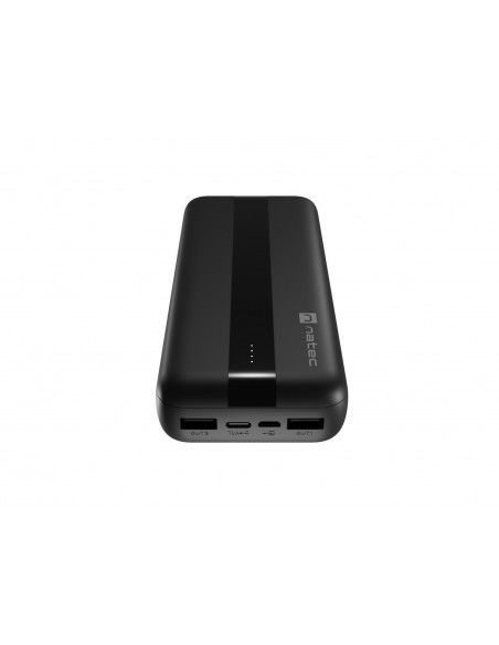 NATEC powerbank Trevi 20000mAh 2x USB-A + 1x USB-C Negro