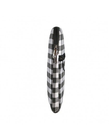 e-Vitta Chequered maletines para portátil 39,6 cm (15.6") Funda Negro, Blanco
