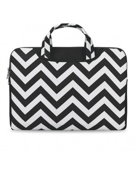 e-Vitta Chevron maletines para portátil 39,6 cm (15.6") Funda Negro, Blanco