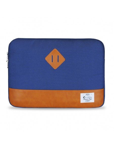 e-Vitta Sleeve Heritage maletines para portátil 39,6 cm (15.6") Funda Azul, Marrón