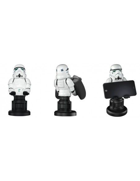 EXG Cable Guys - Star Wars Stormtrooper Soporte activo para teléfono móvil Teléfono móvil smartphone, Mando a distancia Negro,