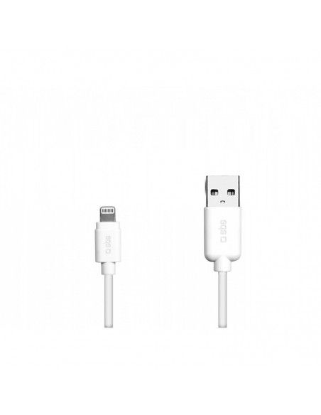 SBS TECABLEUSBIP5 cable de conector Lightning 1 m Blanco