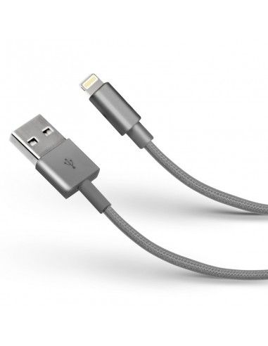 SBS TECABLEUSBIP5BDS cable de conector Lightning 1 m Plata