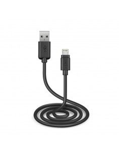 SBS TECABLEUSBIP5K cable de conector Lightning 1 m Negro