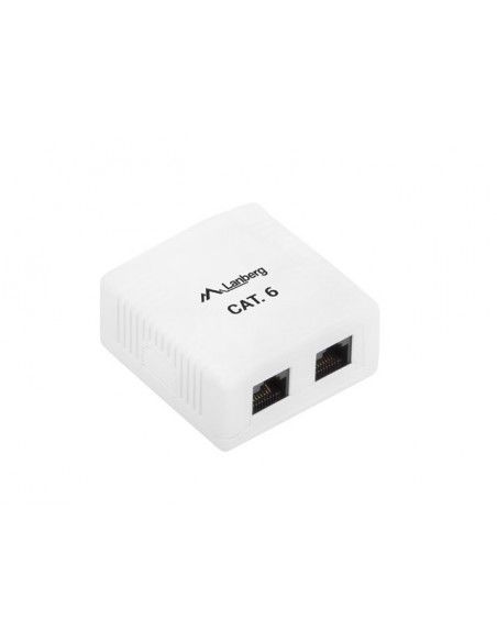 Lanberg OU6-0002-W caja de tomacorriente RJ-45 Blanco