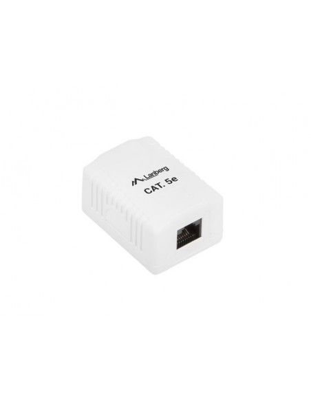 Lanberg OU5-0001-W caja de tomacorriente RJ-45 Blanco