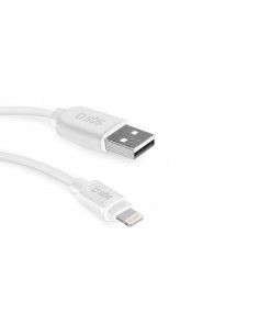 SBS TECABLEUSBIP52W cable de conector Lightning 2 m Blanco
