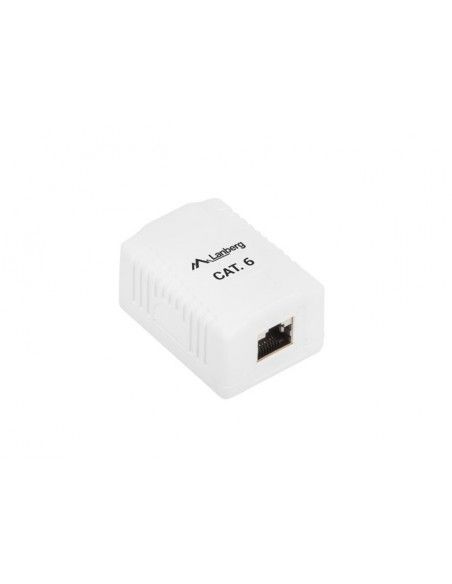 Lanberg OS6-0001-W caja de tomacorriente RJ-45 Blanco