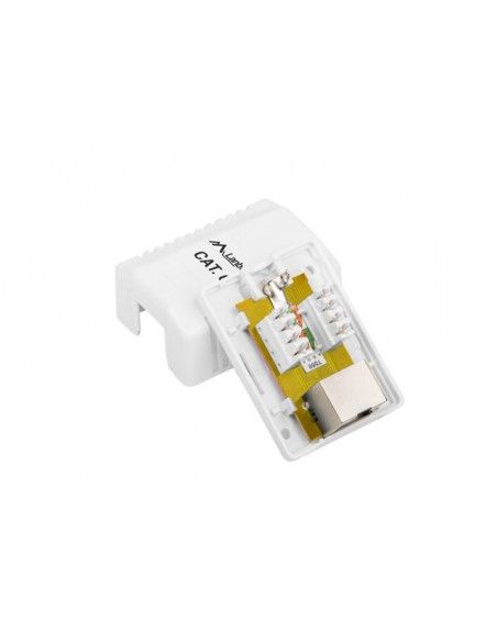 Lanberg OS6-0001-W caja de tomacorriente RJ-45 Blanco