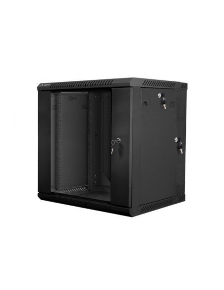 Lanberg WF02-6612-10B armario rack 12U Bastidor de pared Negro