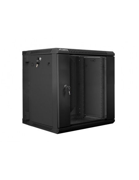 Lanberg WF02-6612-10B armario rack 12U Bastidor de pared Negro