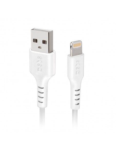 SBS TECABLEUSBIP5289W cable de conector Lightning 2 m Blanco