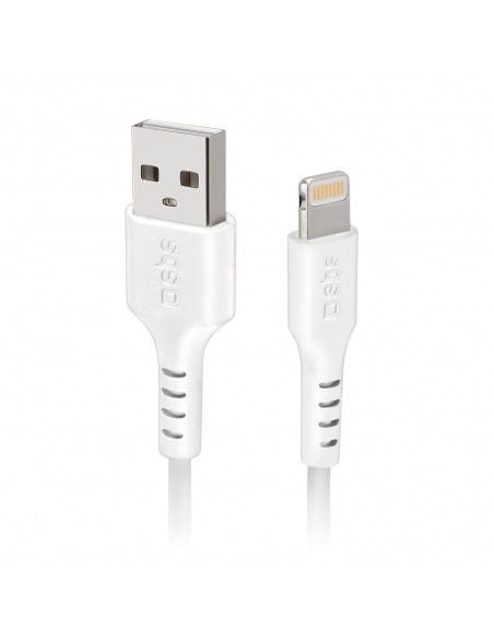 SBS TECABLEUSBIP589W cable de conector Lightning 1 m Blanco