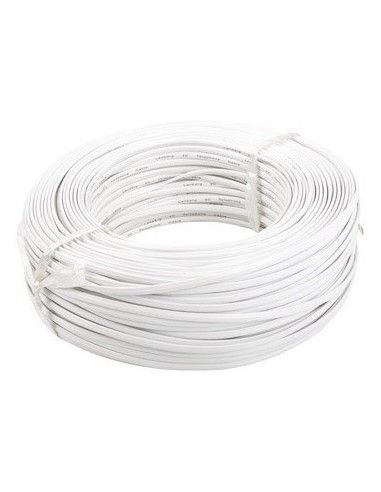 Lanberg TC-4CFL-10CC-1000-W cable telefónico 100 m Blanco