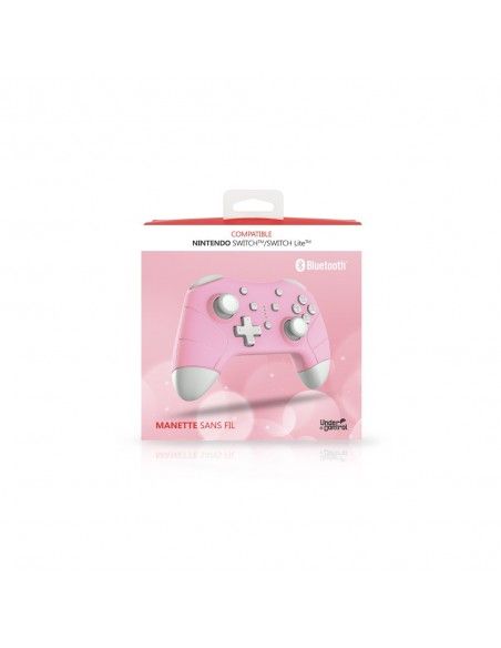Under Control 2945 mando y volante Gris, Rosa Bluetooth Gamepad Analógico Digital Nintendo Switch, Nintendo Switch Lite