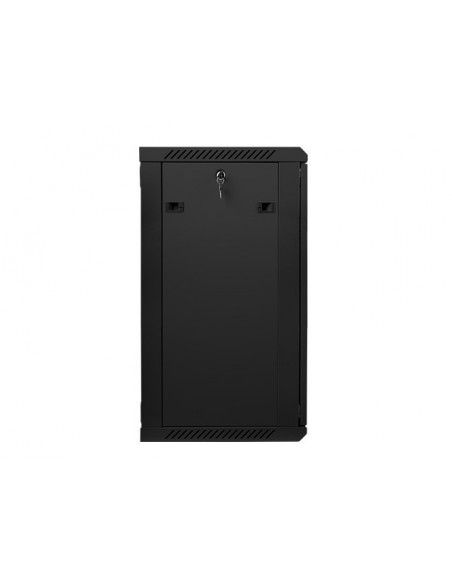 Lanberg WF01-6418-10B armario rack 18U Bastidor de pared Negro