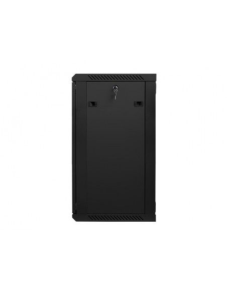 Lanberg WF01-6418-10B armario rack 18U Bastidor de pared Negro