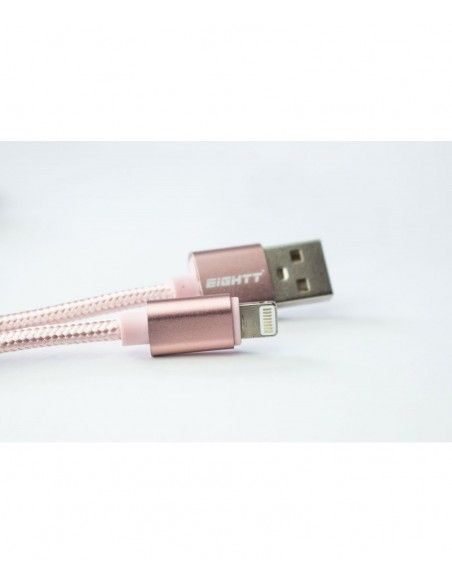 Eightt ECI-2P cable de conector Lightning 1 m Rosa