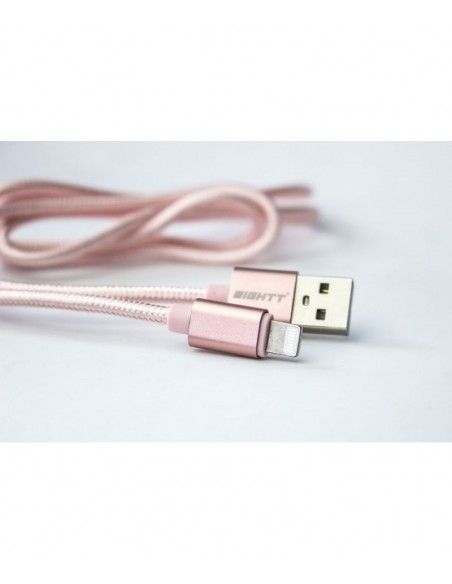Eightt ECI-2P cable de conector Lightning 1 m Rosa