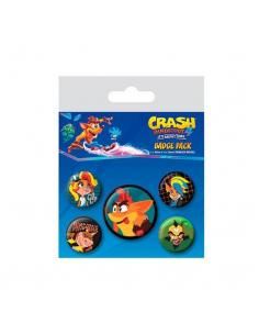 PACK CHAPAS SHERWOOD CRASH BANDICOOT