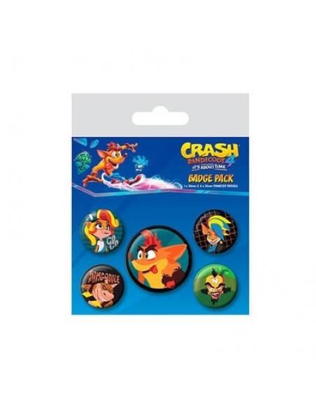 PACK CHAPAS SHERWOOD CRASH BANDICOOT