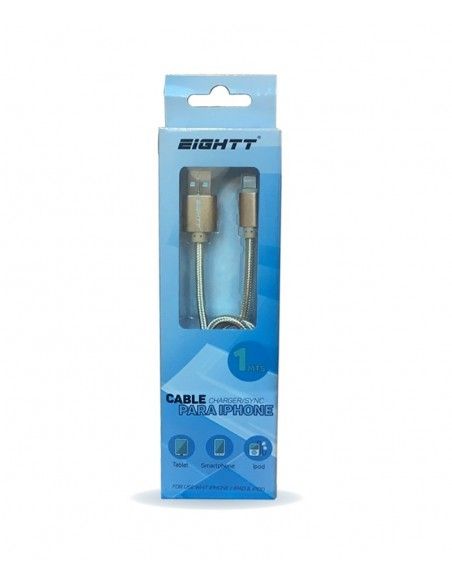 Eightt ECI-2G cable de conector Lightning 1 m Oro