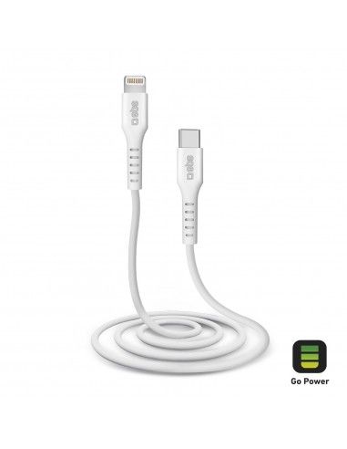 SBS TECABLELIGTC1W cable de conector Lightning 1 m Blanco