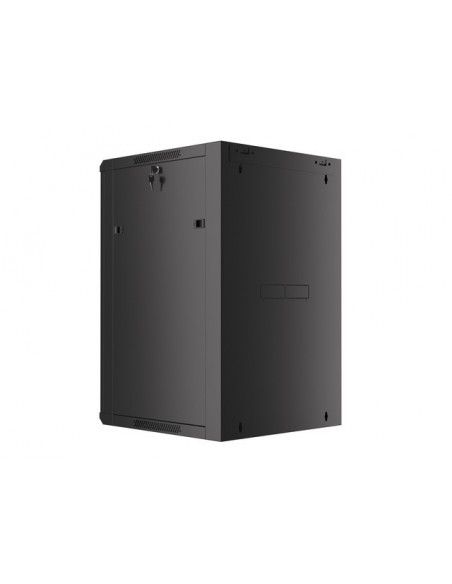 Lanberg WFFA-5618-10B armario rack 18U Bastidor de pared Negro