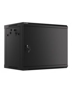 Lanberg WF01-6409-00B armario rack 9U Bastidor de pared Negro